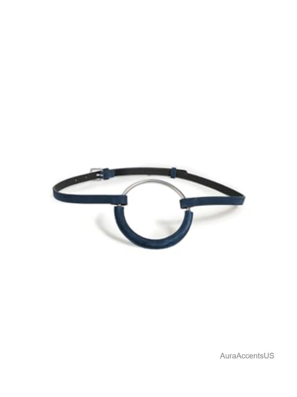 Wrapped Low Hip Belt with Silver O-Ring Clasp